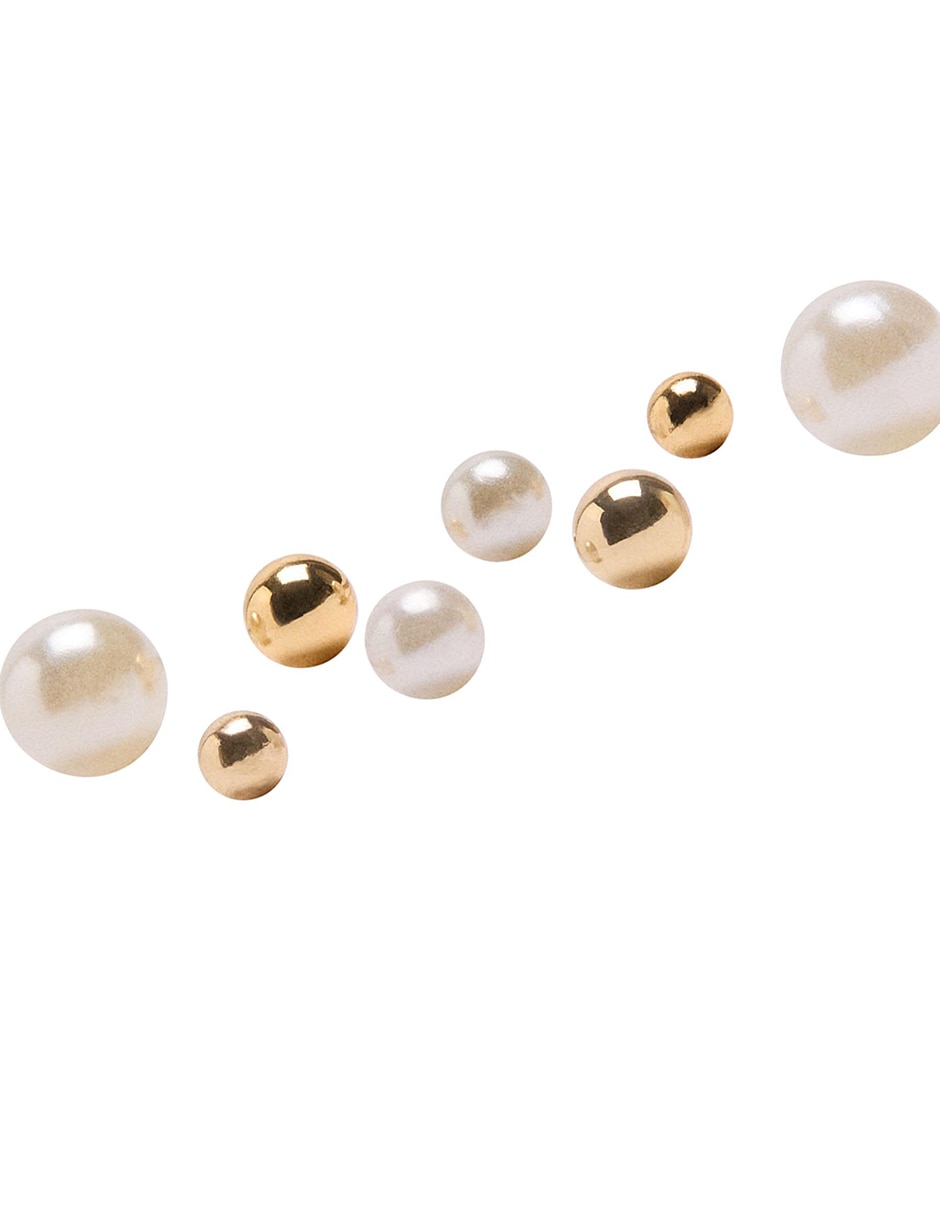 Aretes largos con acabado mate 3