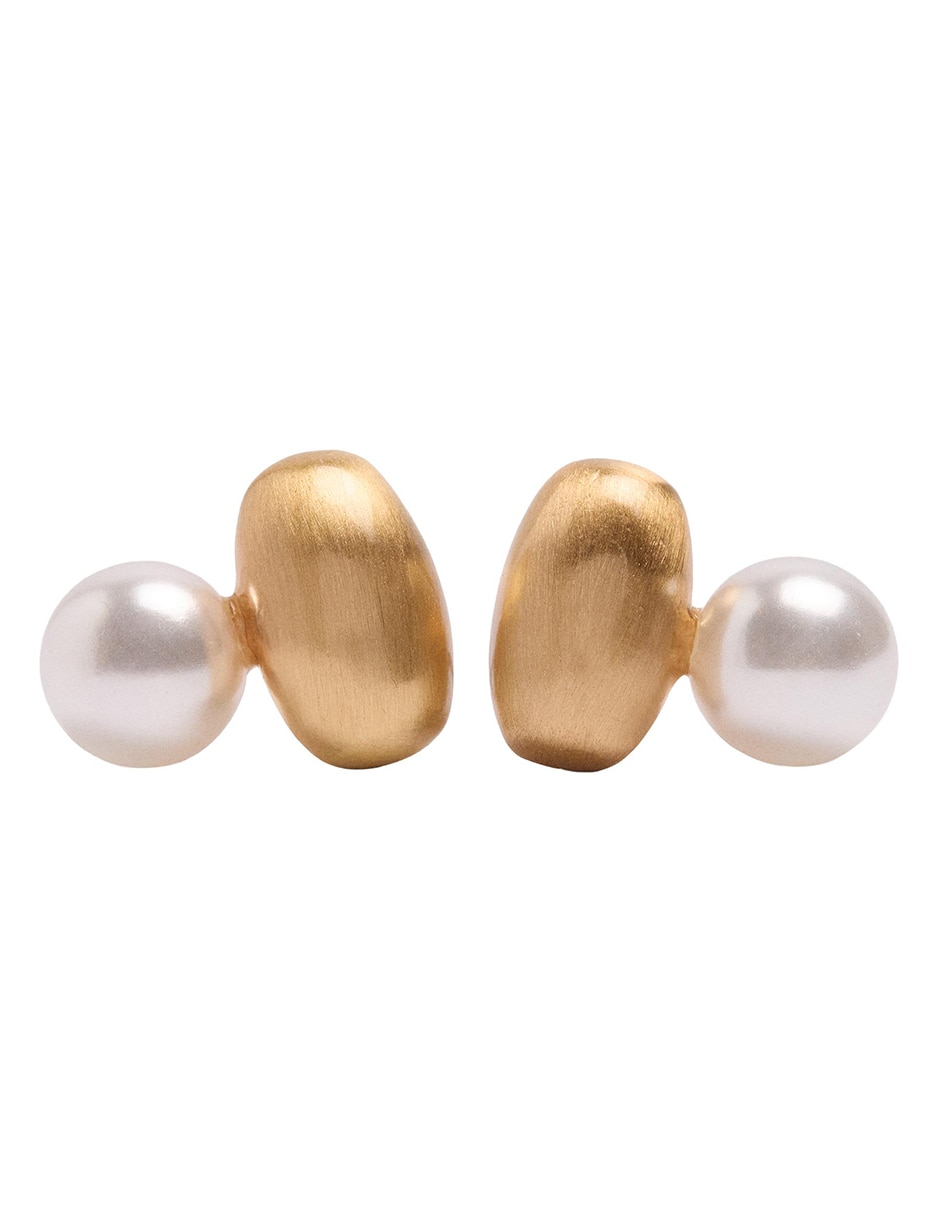 Aretes largos con acabado mate 2
