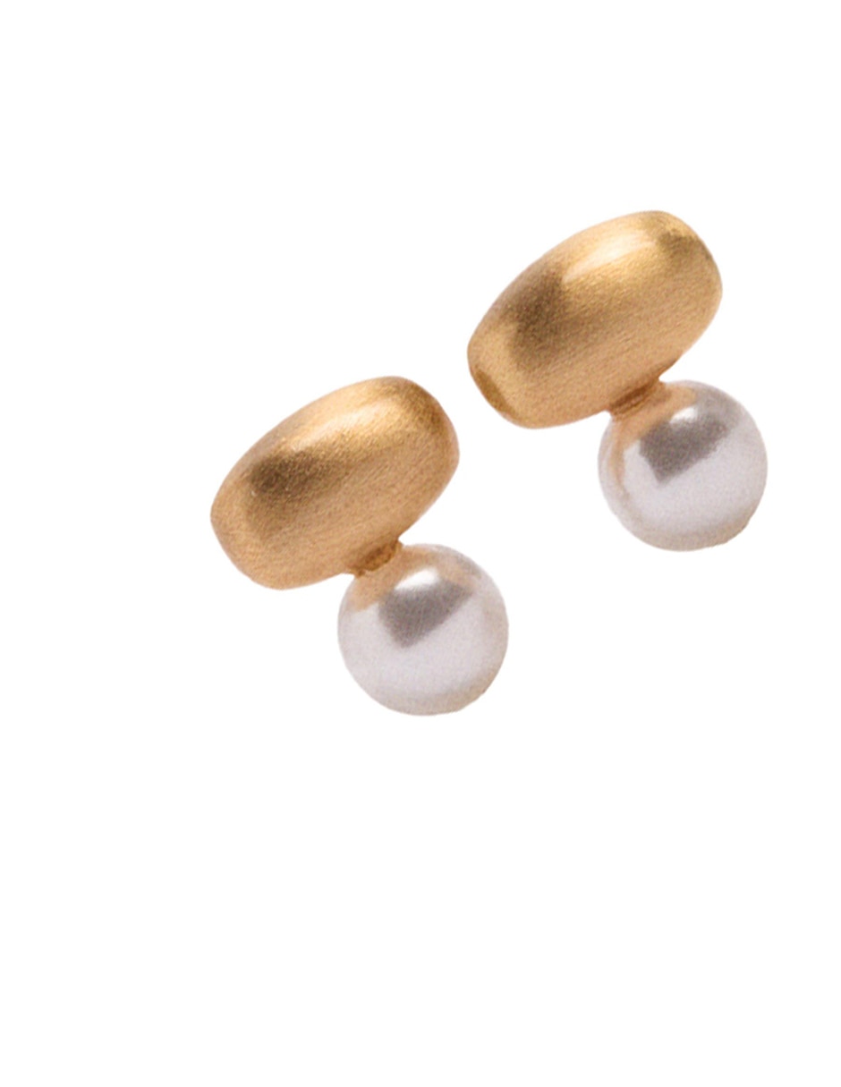 Aretes largos con acabado mate 3
