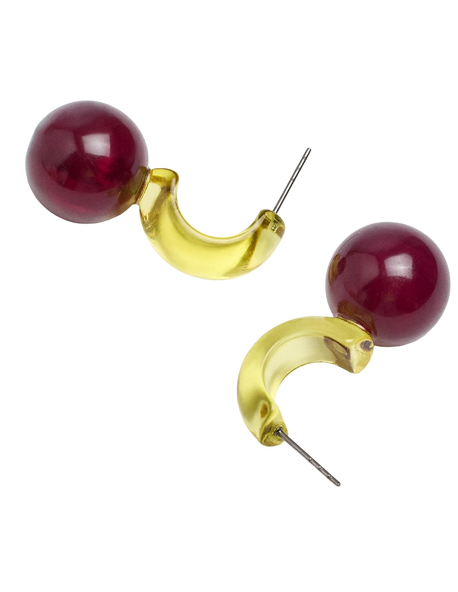 Aretes largos con acabado mate 2