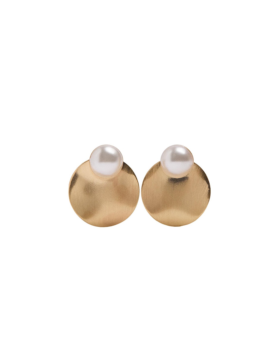 Aretes largos con acabado mate