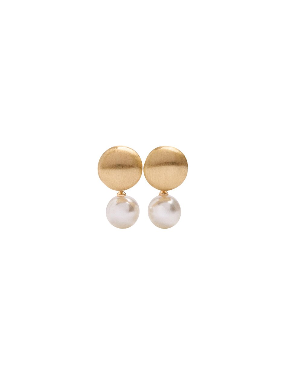 Aretes largos con acabado mate Aretes largos con acabado mate