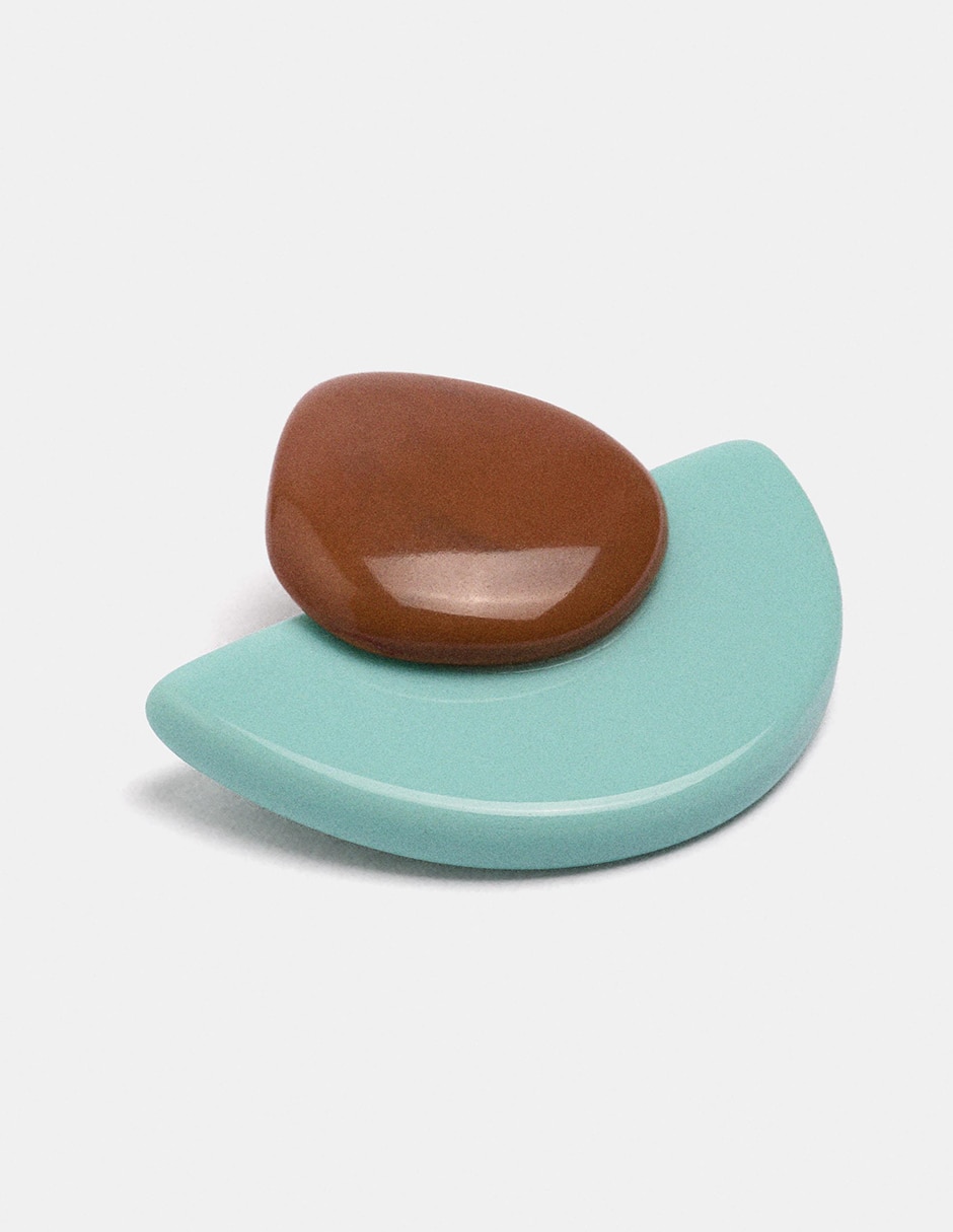 Aretes largos con acabado mate 2
