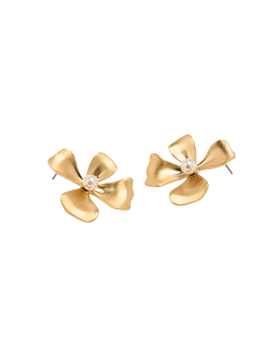 Aretes largos con acabado mate 2