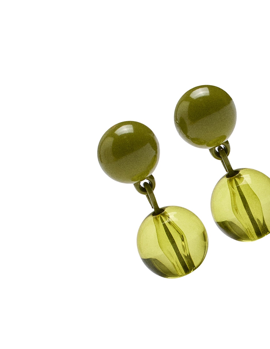 Aretes largos con acabado mate 3