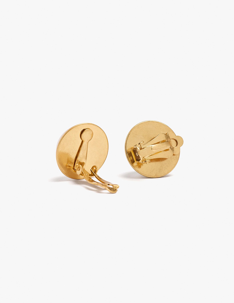 Aretes largos con acabado mate 3