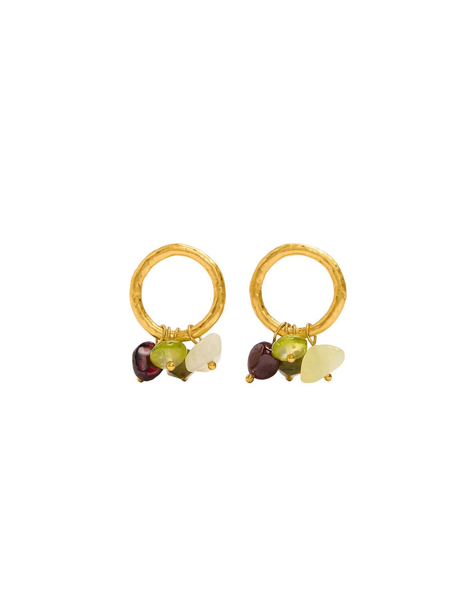 Aretes largos con acabado mate Aretes largos con acabado mate