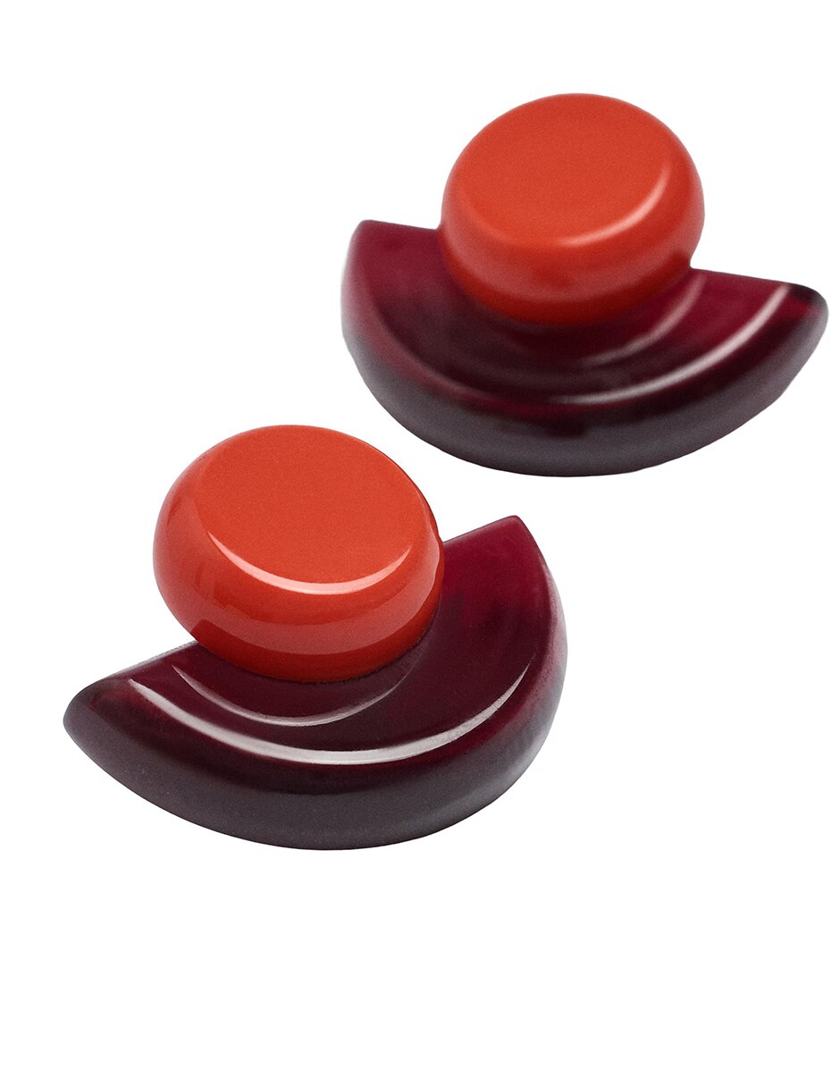 Aretes largos con acabado mate 2