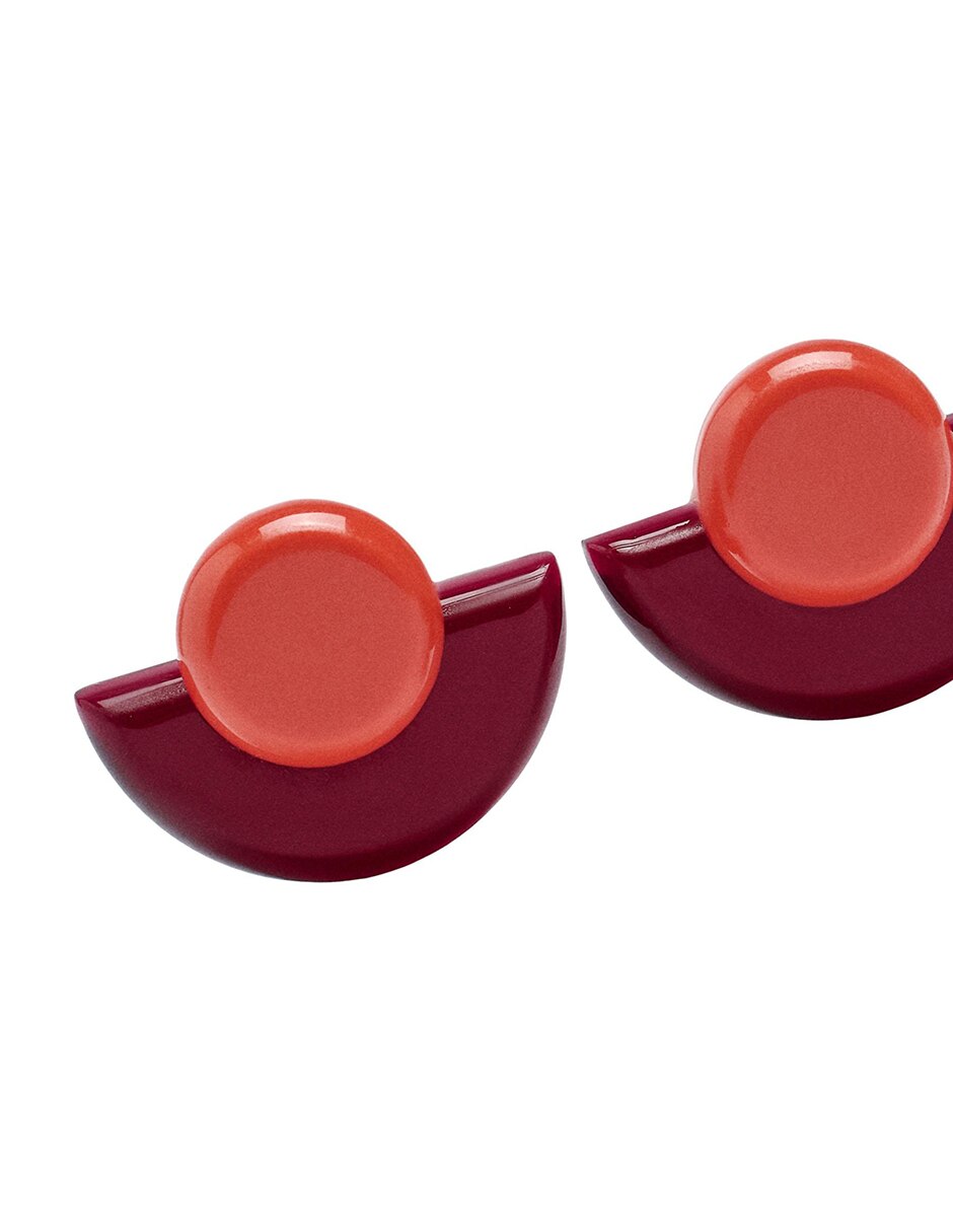 Aretes largos con acabado mate 3