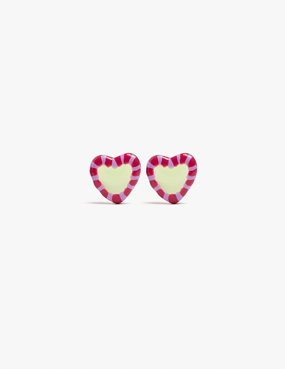 Aretes largos con acabado mate