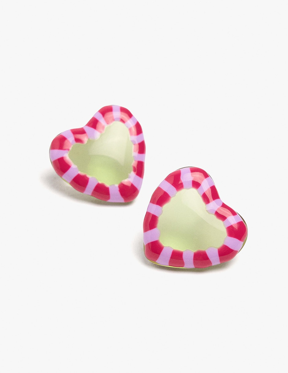 Aretes largos con acabado mate 2