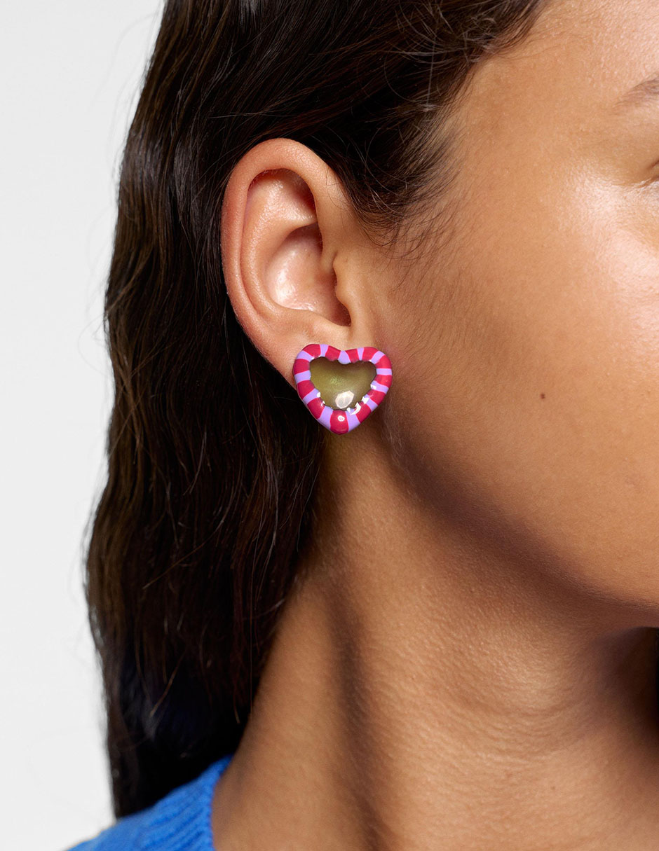 Aretes largos con acabado mate 3
