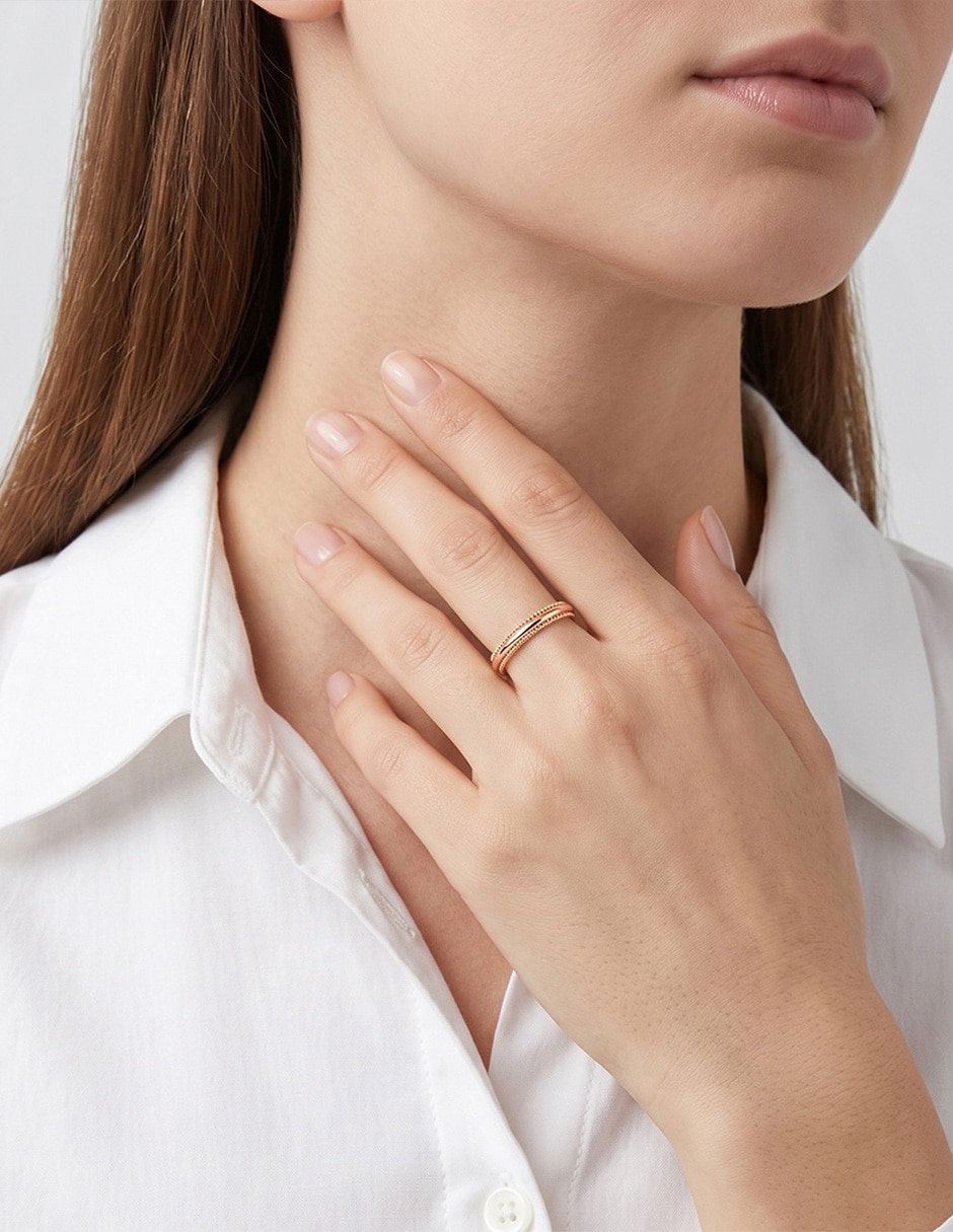 Anillo de (si aplica) No aplica No aplica 14 k de Oro Sin gema Brillante 2