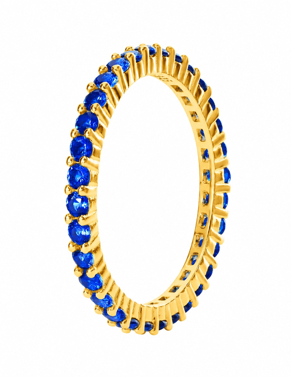 Anillo de (si aplica) Ninguna sin familia No aplica P 925 de Plata Zafiro Chapa de oro 2