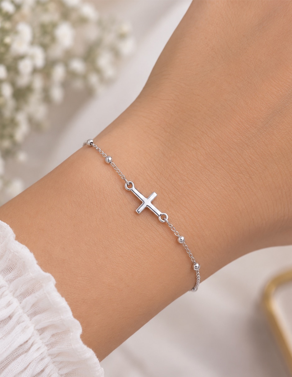 Pulsera de plata con p 950 acabado