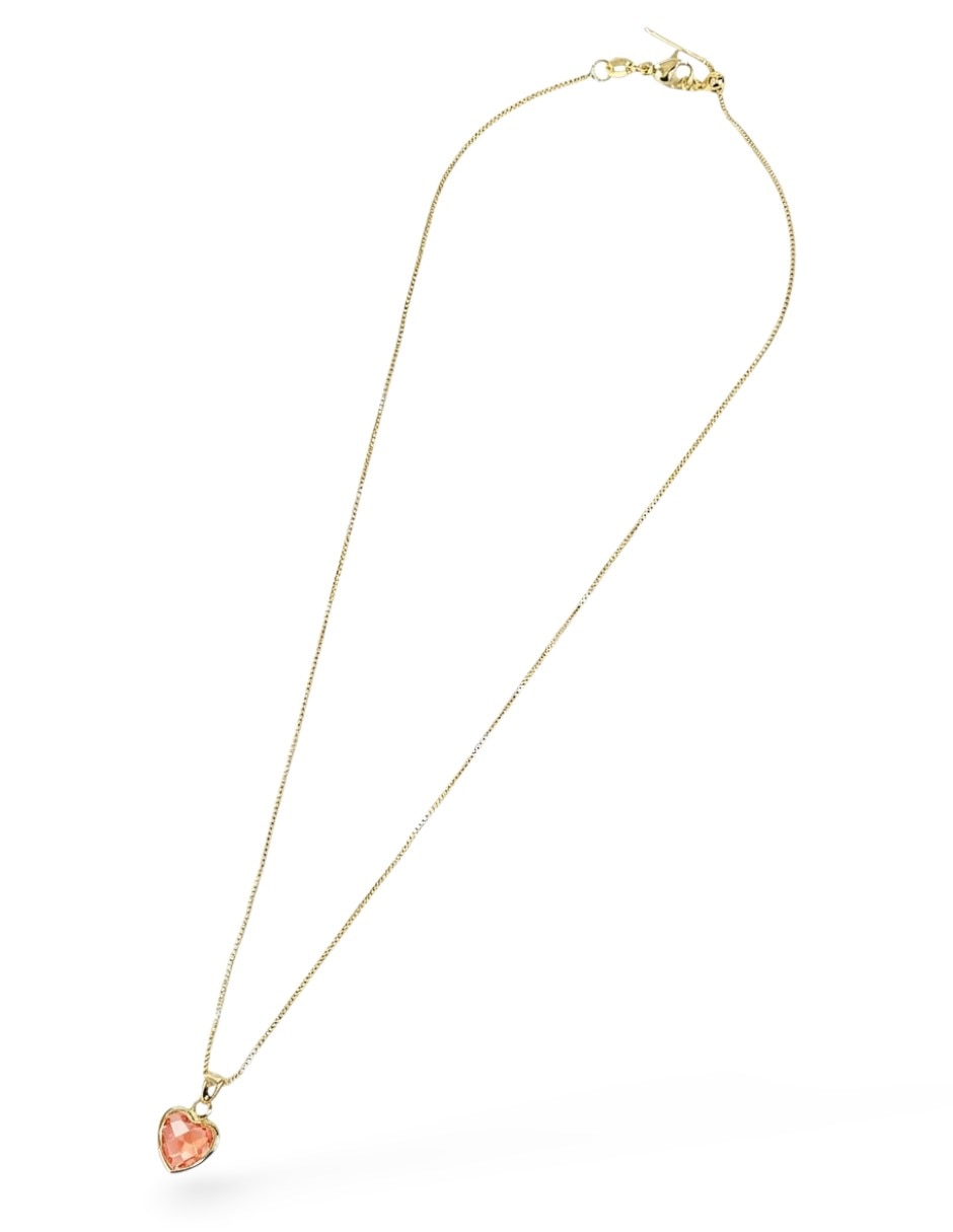 Aretes y collar de oro laminado 18 k zirconia