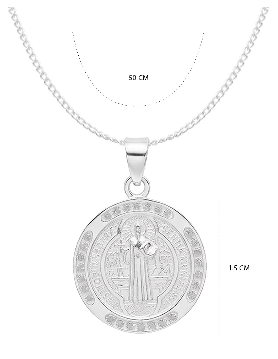 Collar con dije No aplica de (si aplica) No aplica Religioso de Plata Sin kilataje 5