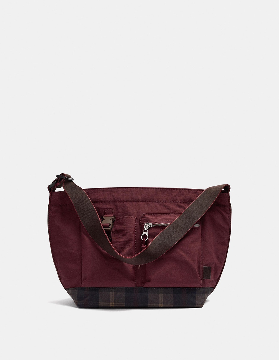 Bolsa crossbody de nylon para mujer
