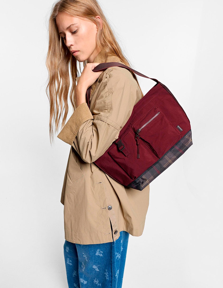 Bolsa crossbody de nylon para mujer 7