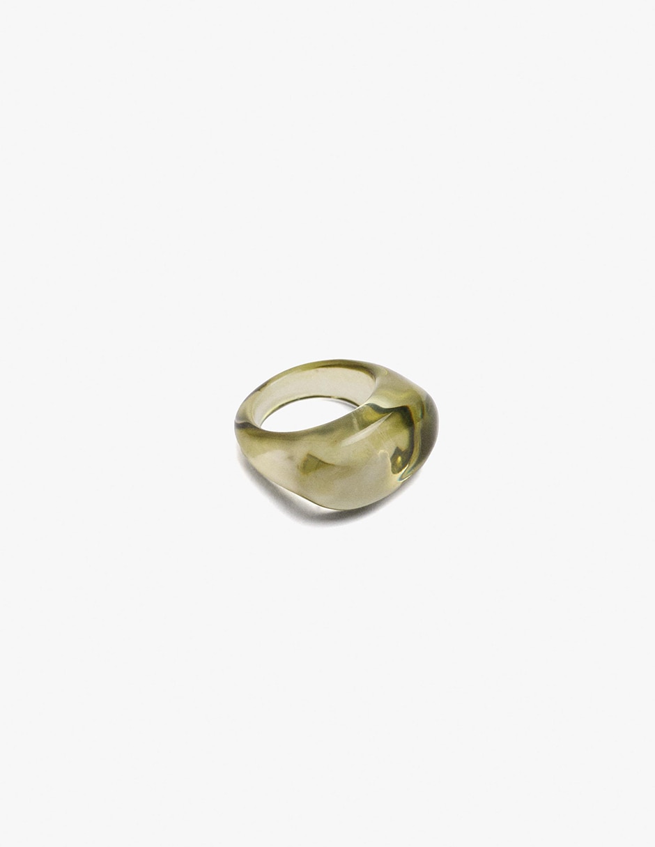 Anillo de resina mate 3