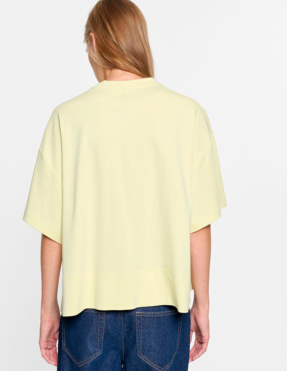 Playera manga cuello redondo para mujer 2