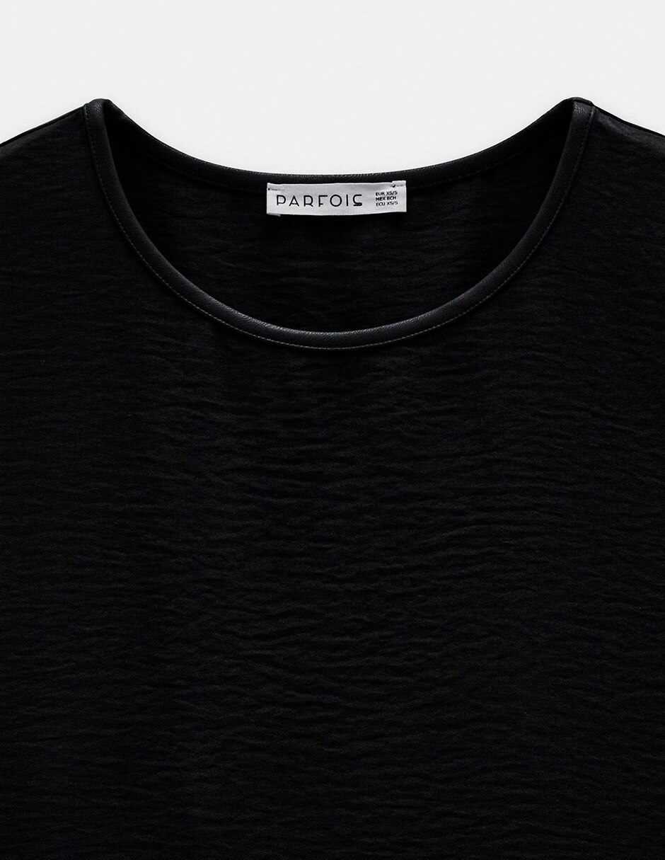 Playera manga cuello redondo para mujer 7