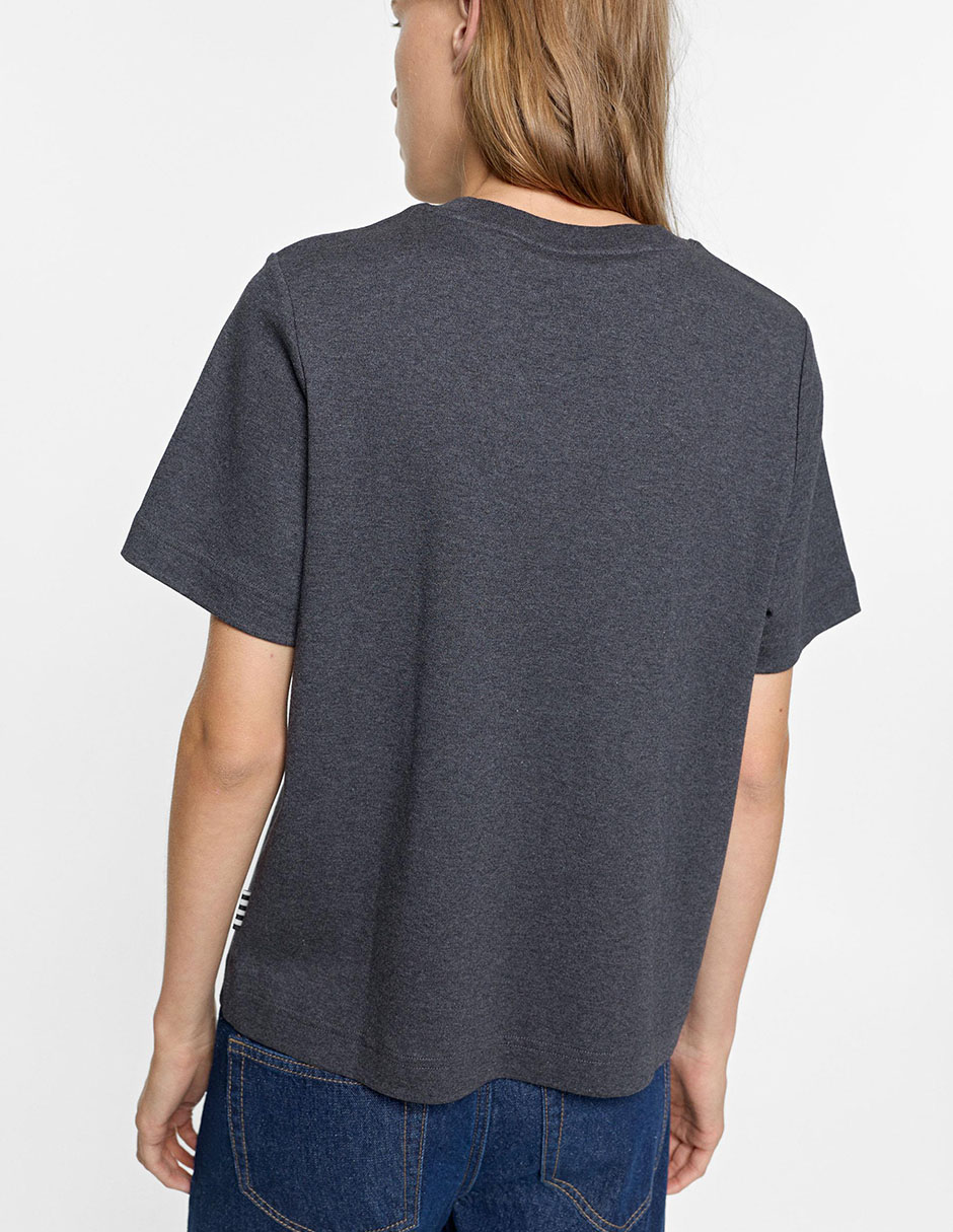 Playera manga cuello redondo para mujer 2