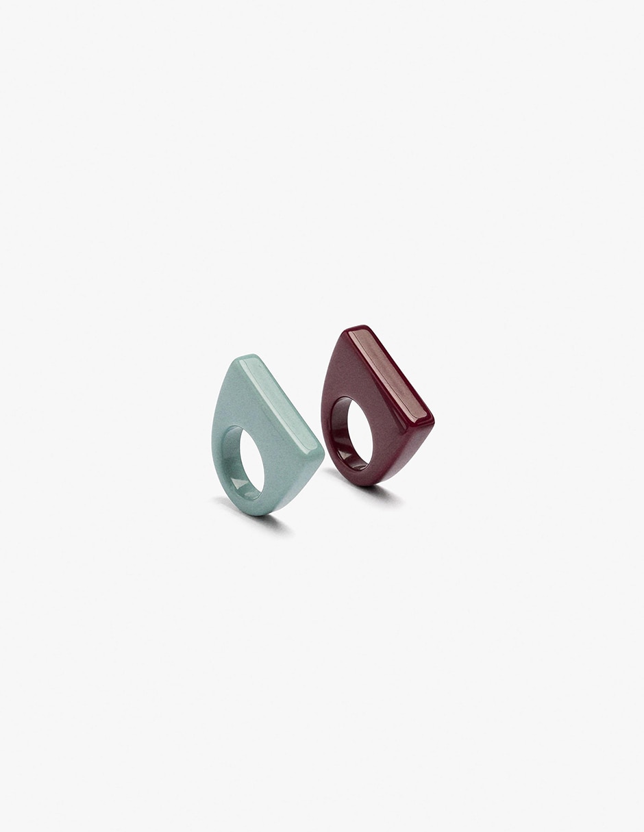 Anillo de resina mate 2