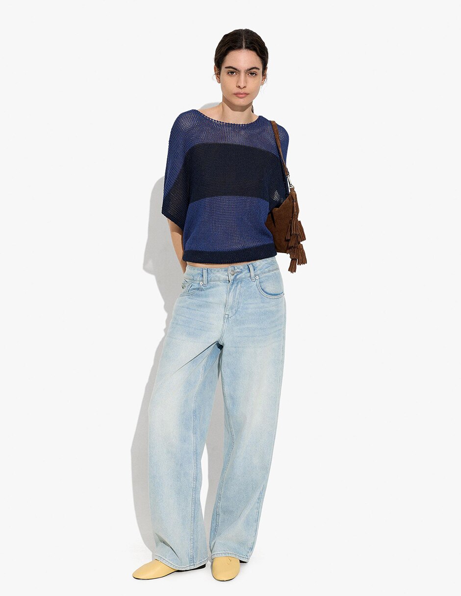 Suéter cuello redondo para mujer 4