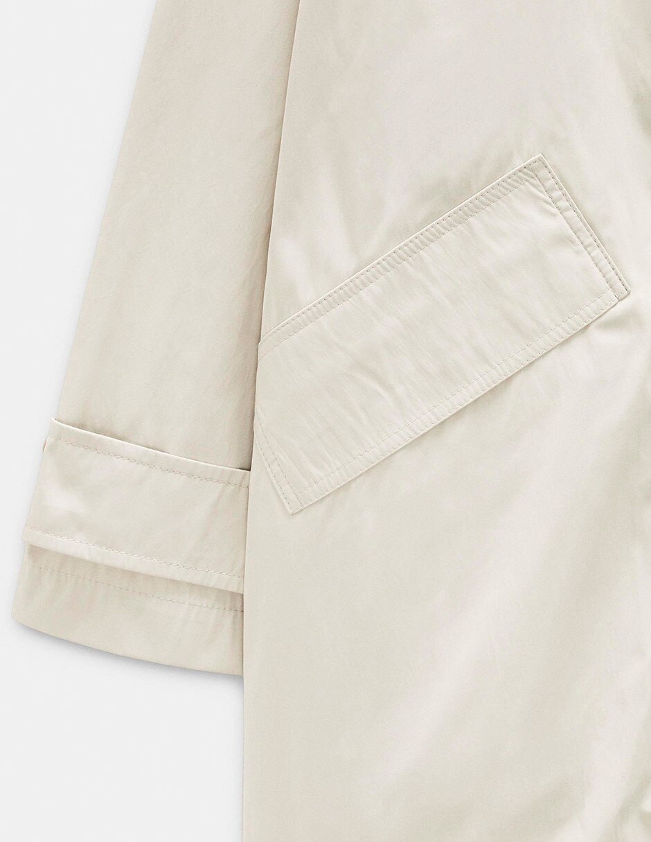 Gabardina impermeable con capucha para mujer 9