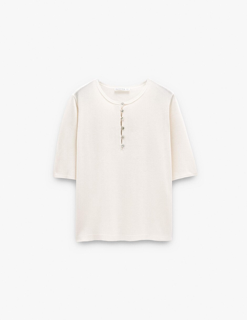 Suéter cuello redondo para mujer 6