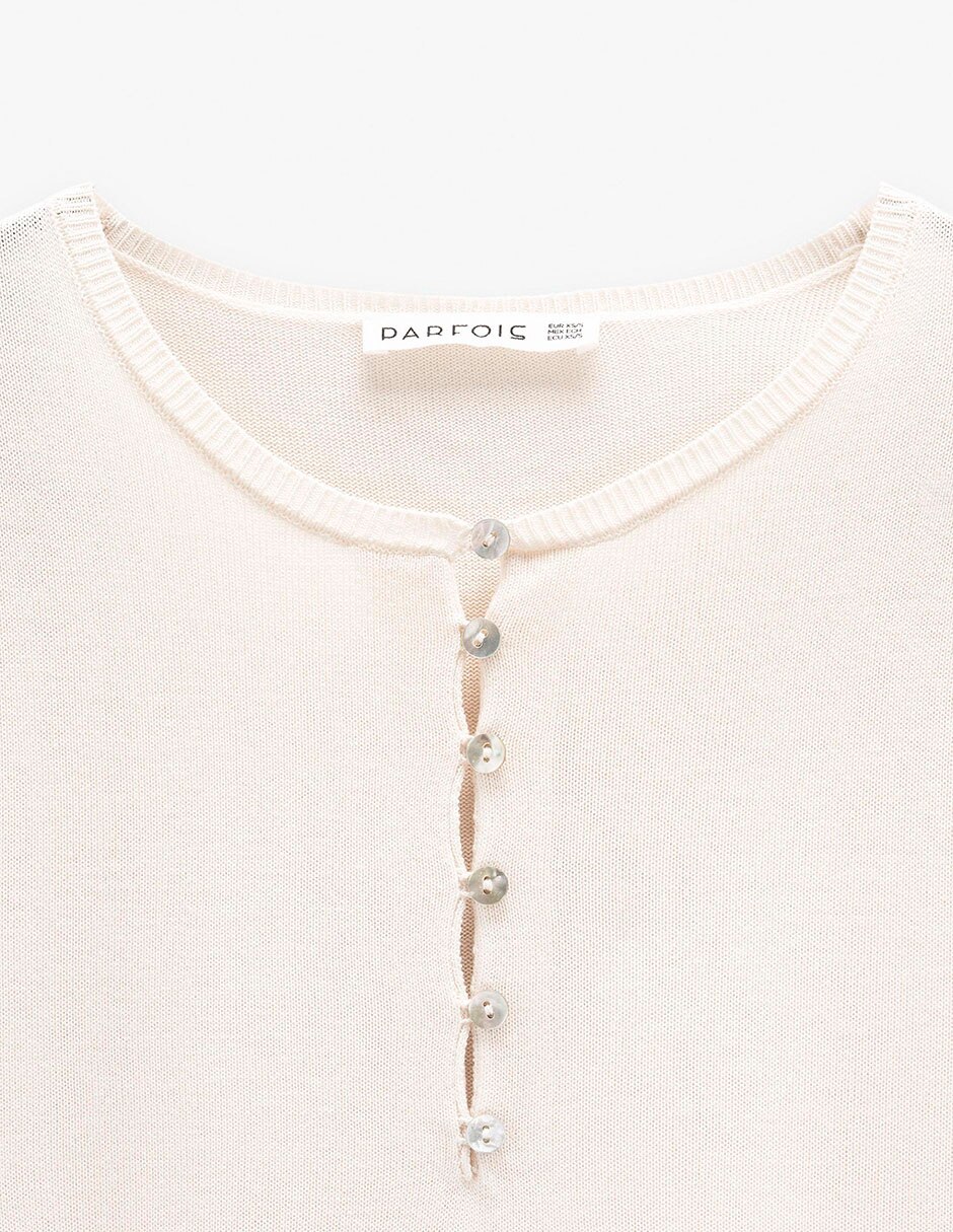 Suéter cuello redondo para mujer 7