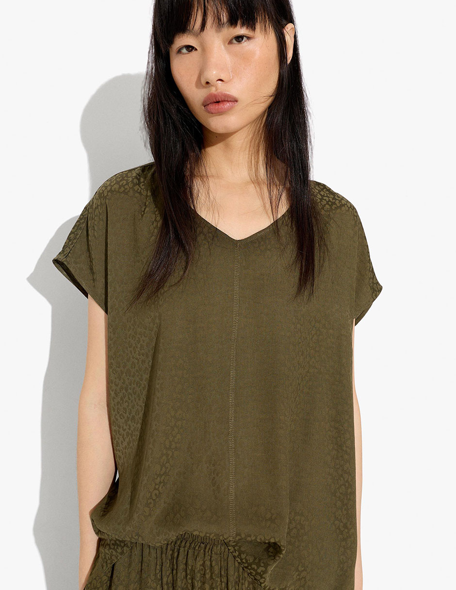 Blusa manga corta para mujer 1
