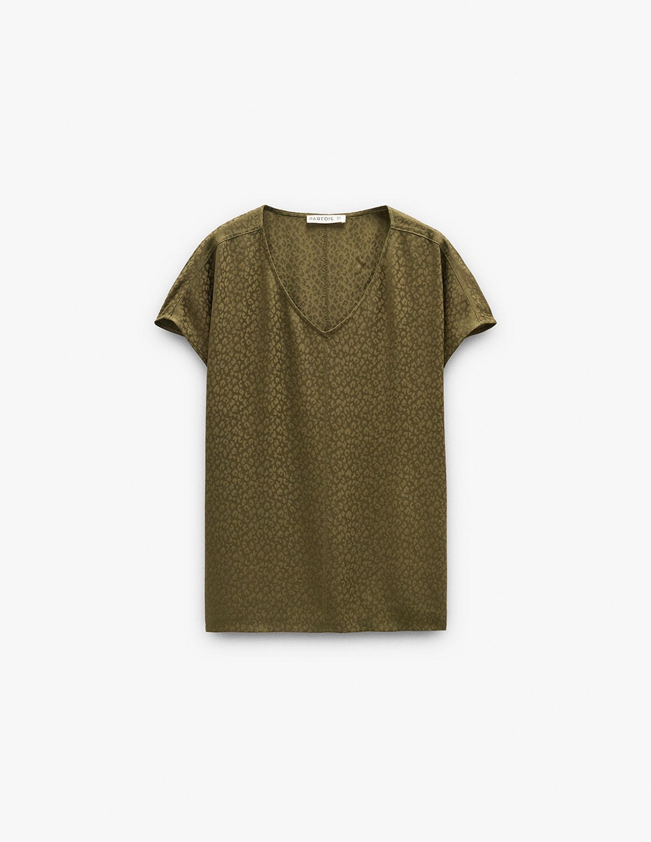 Blusa manga corta para mujer 5