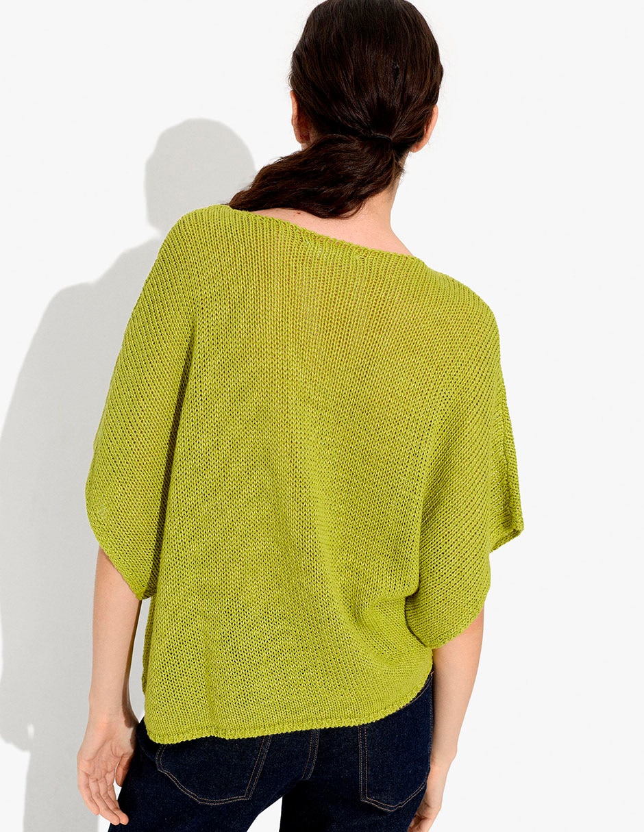 Suéter cuello redondo para mujer 2