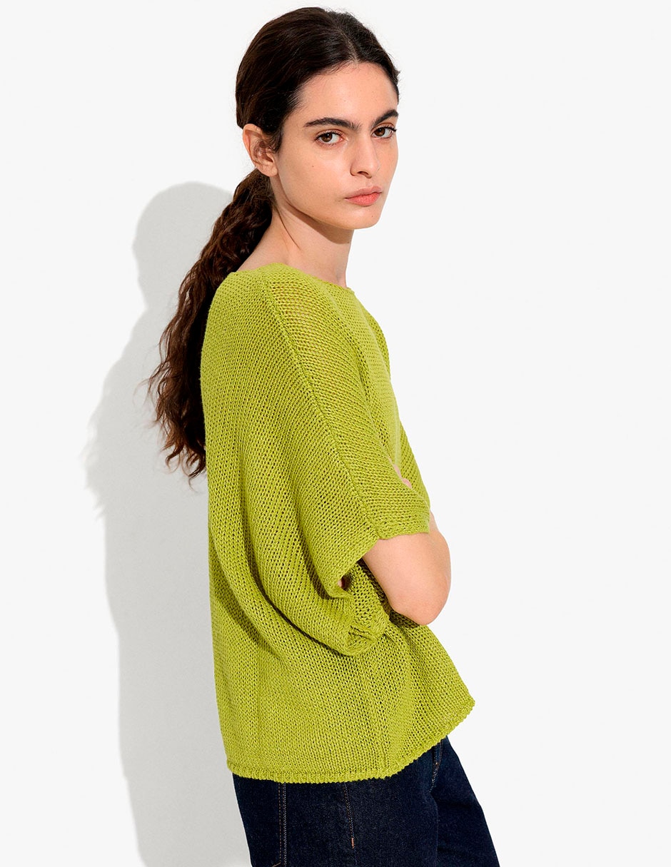 Suéter cuello redondo para mujer 3