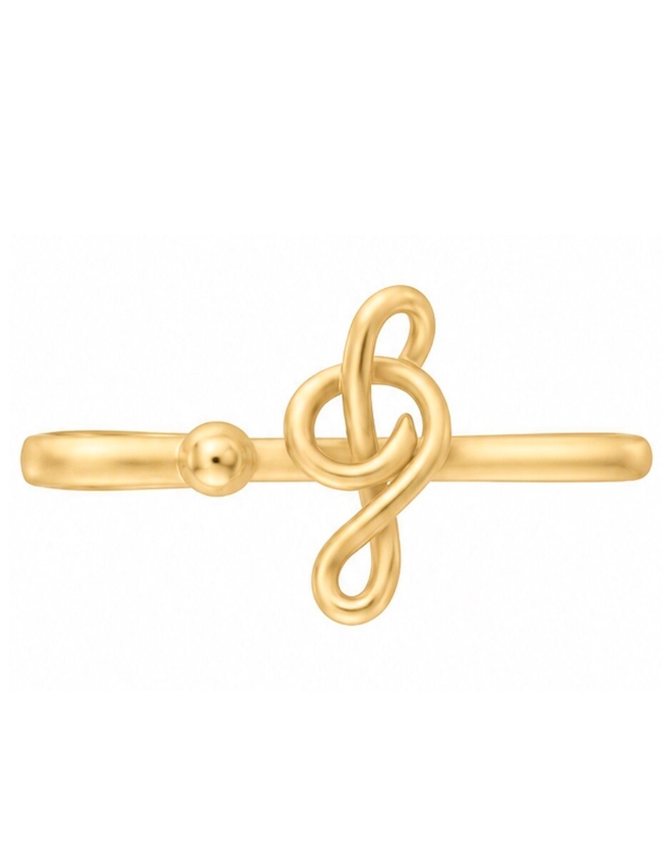 Anillo de (si aplica) Música Sin Familia No aplica 10 k de Oro Sin gema Pulido 5