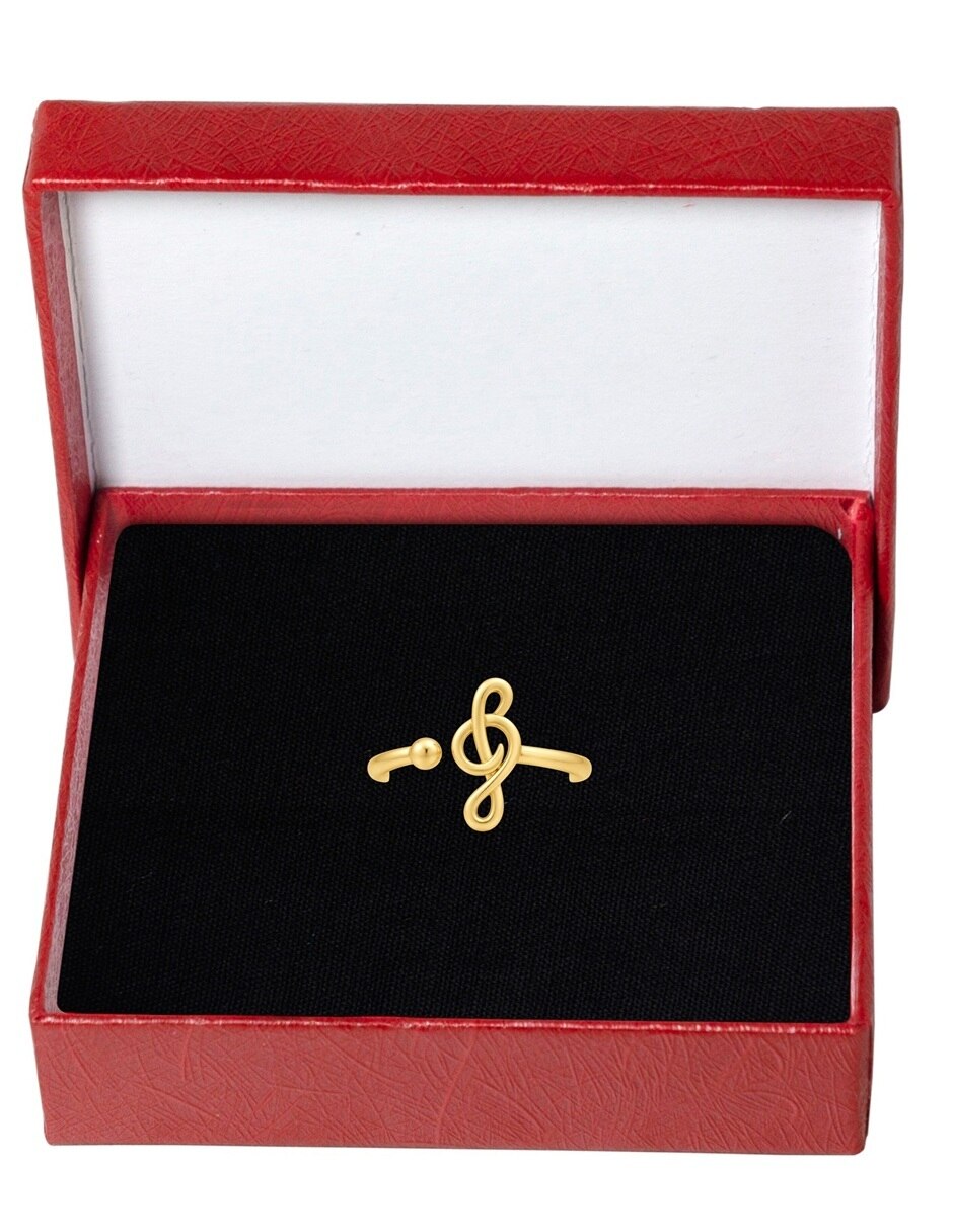 Anillo de (si aplica) Música Sin Familia No aplica 10 k de Oro Sin gema Pulido 6