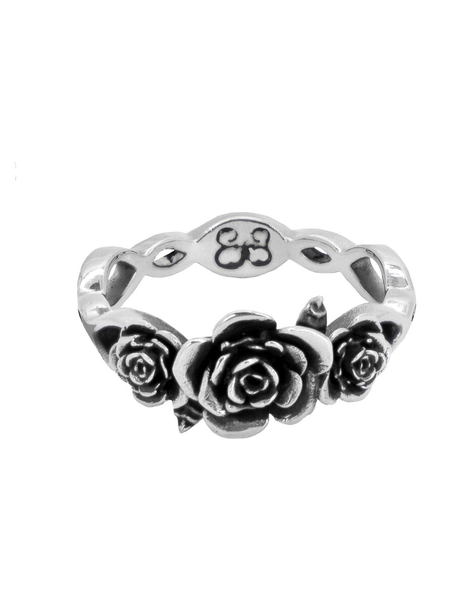 Anillo de (si aplica) Flor Rosas P 925 de Plata Sin gema Sin acabado Anillo de (si aplica) Flor Rosas P 925 de Plata Sin gema Sin acabado