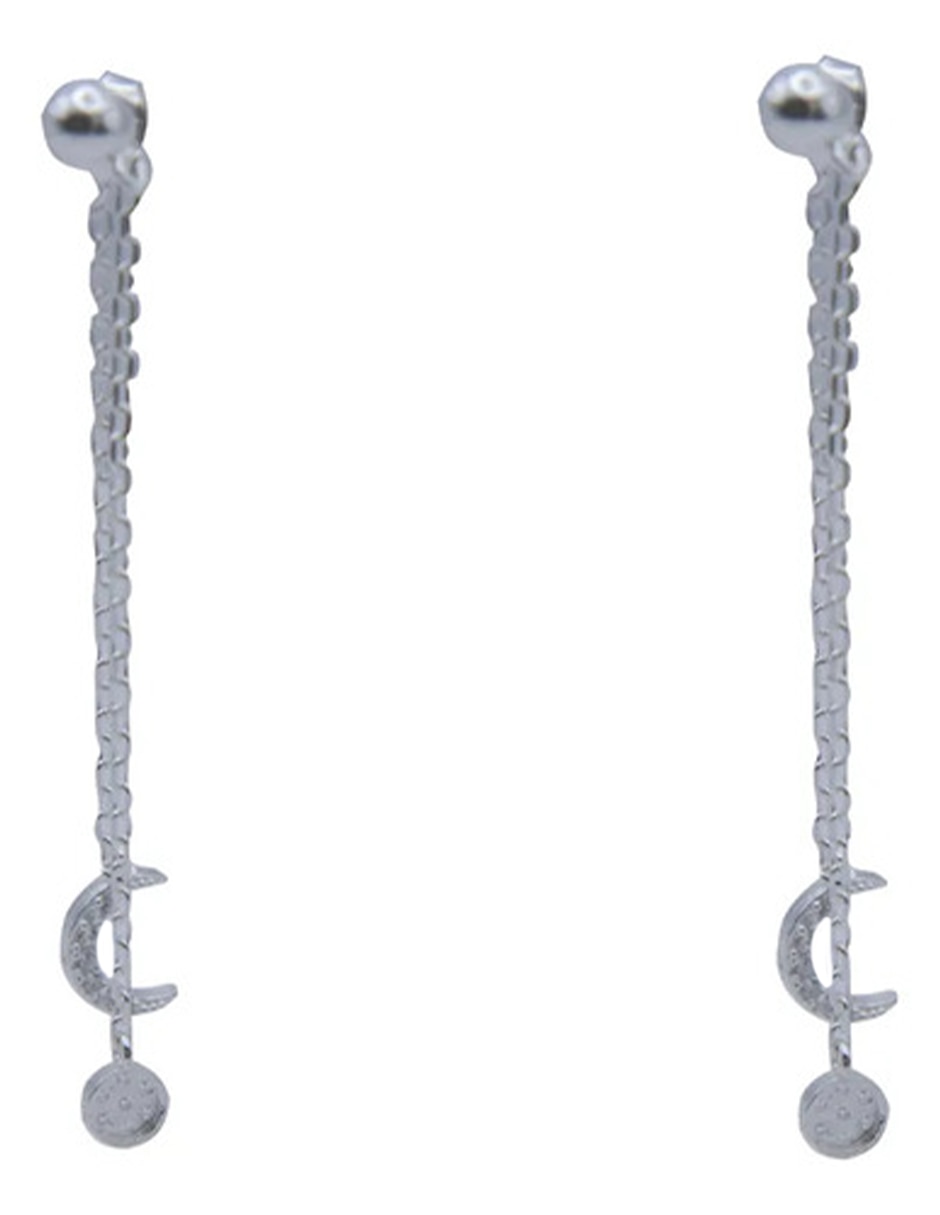 Huggies de (si aplica) No aplica Aretes de Plata P 950 con acabado Plateado Sin gema