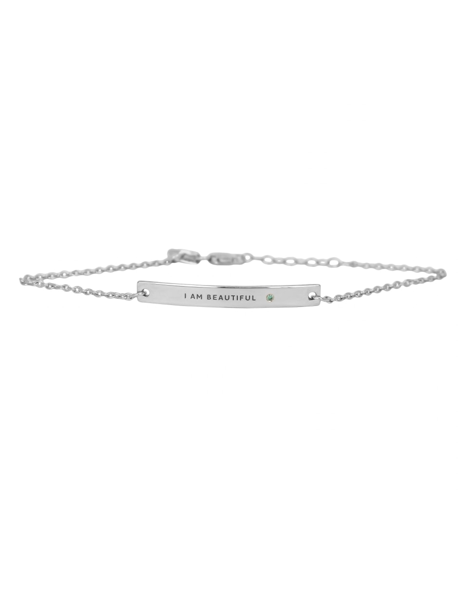Pulsera de Plata con Swarovski P 925 EMPOWERMENT & SELF-LOVE acabado 1