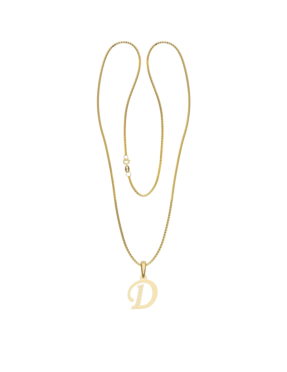 Collar con dije de oro 10 k 3