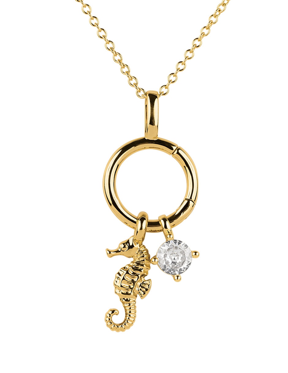 Collar con dije de caballito mar noa 14 k 3