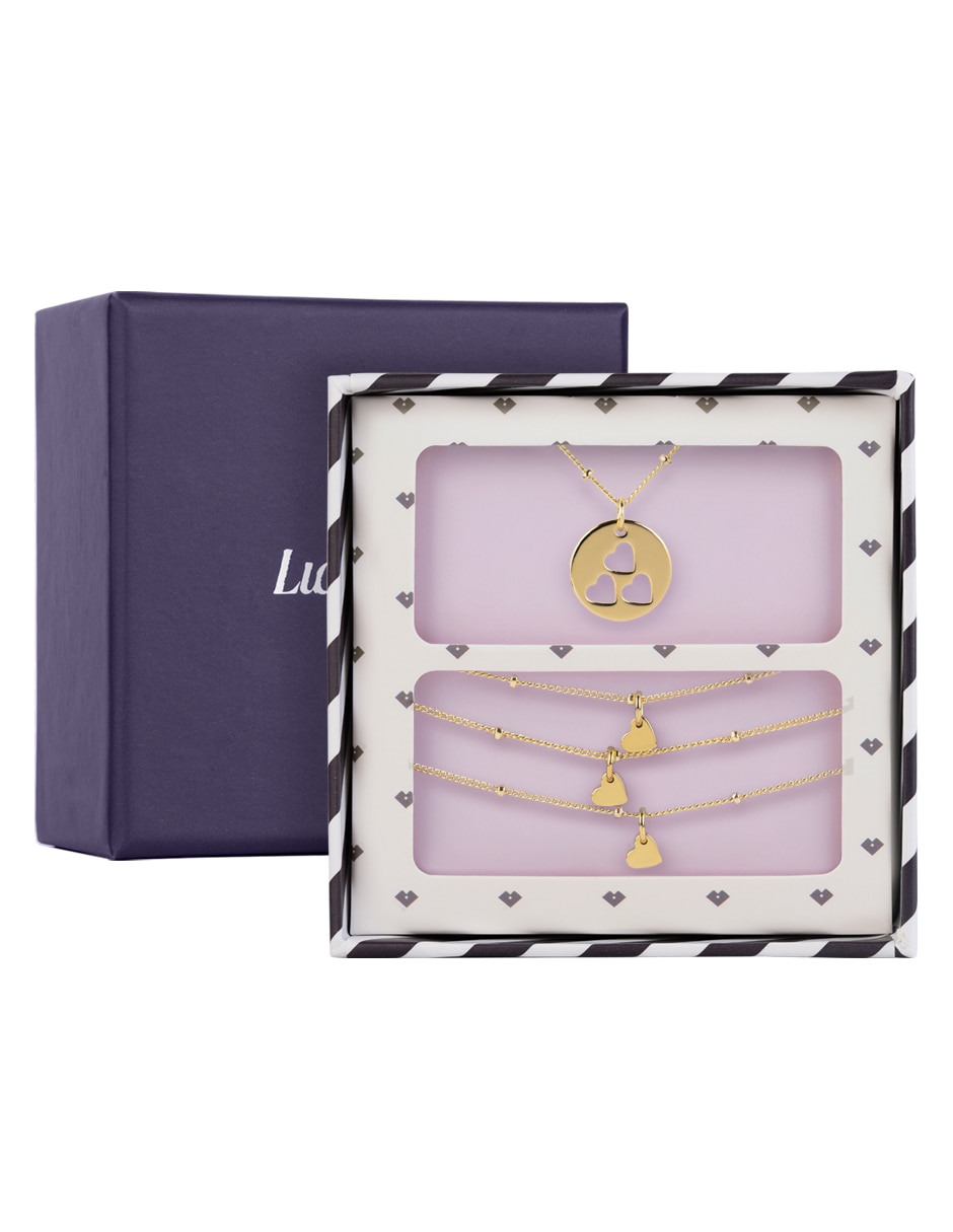 Collar con dije de corazón maya 14 k 1