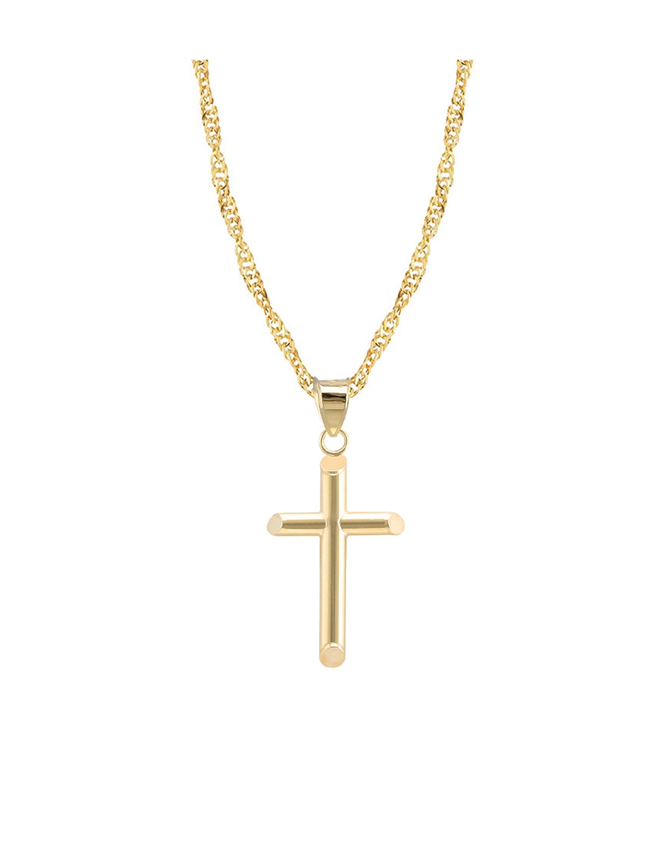 Collar con dije de oro 10 k 2