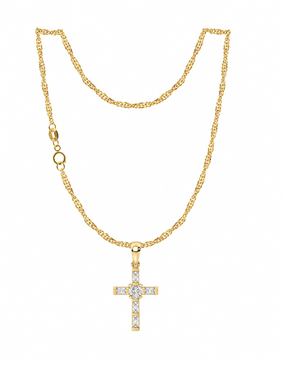 Collar con dije de oro 10 k
