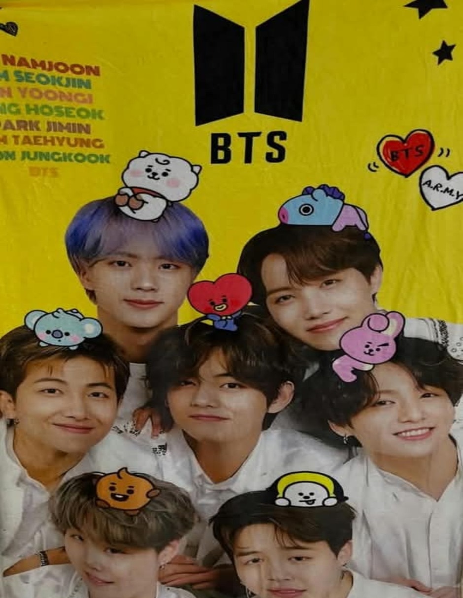 Cobija de tejido suave bts Cobija de tejido suave bts