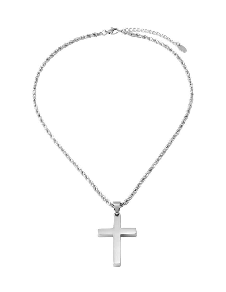 Choker de cruz de acero inoxidable 2