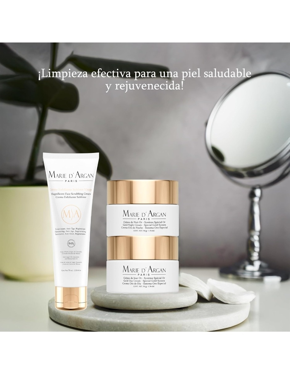 Crema facial recomendada para hidratar día y noche Marie D' Argan todo tipo de piel 5