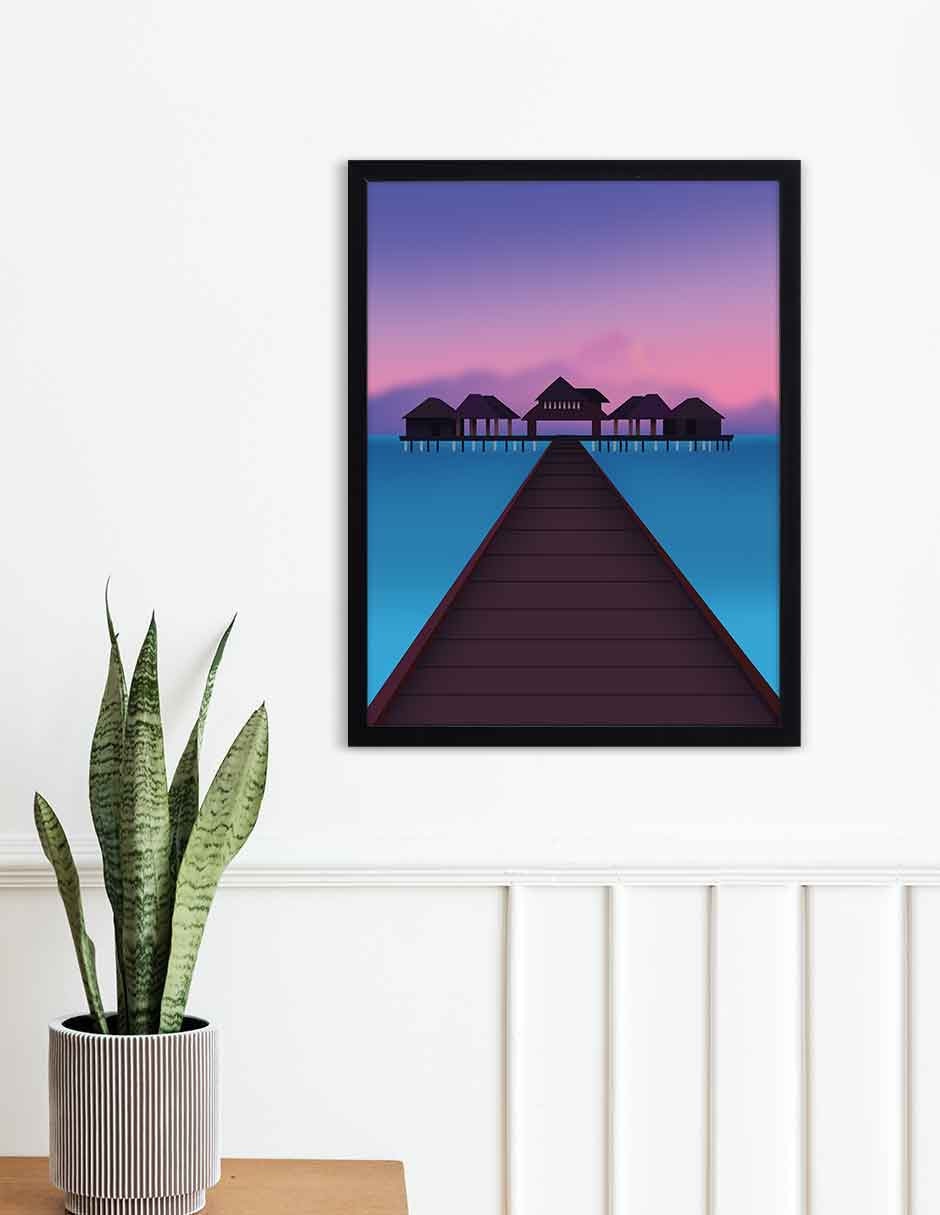 Cuadro decorativo Fábrica Galería Paisajes Ilustrados